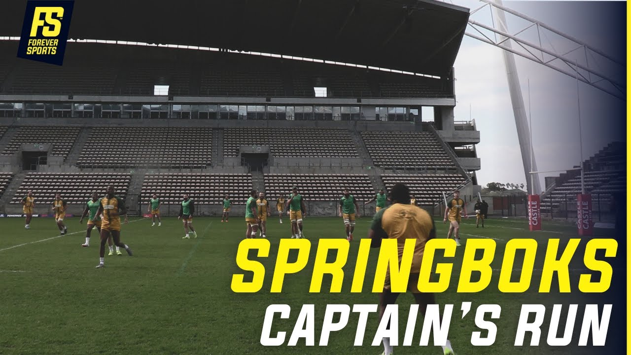 CAPE TOWN: Springbok Captains Run ahead of Wallabies 2nd Test | Springbok Training