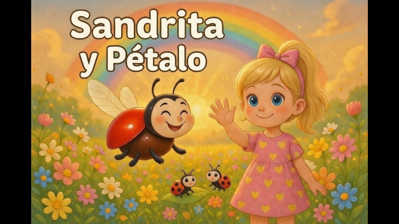 “Sandrita y Pétalo 🐞✨ | Un cuento infantil mágico sobre amistad y valentía”