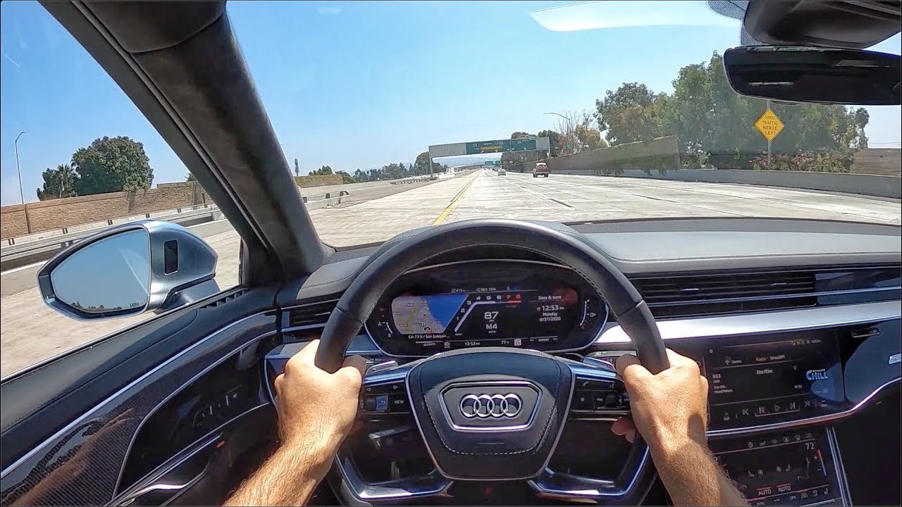 2020 Audi S8 L Twin-Turbo V8 POV Test Drive (3D Audio)(ASMR)