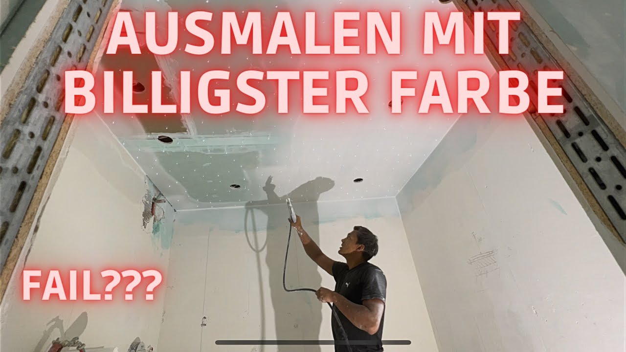 Wände streichen mit Sprühsystem - Wagner Airless //TEIL14