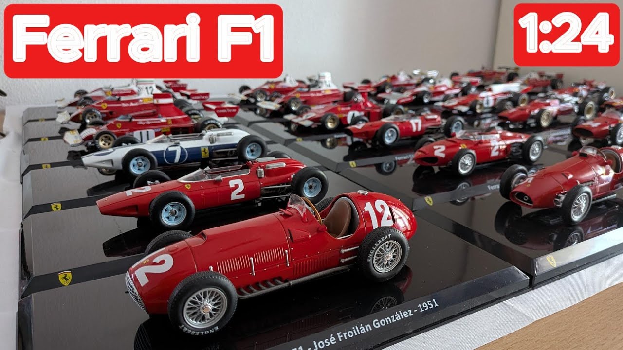 Ferrari F1 Evolution in 1:24 | From 1951 to 2024
