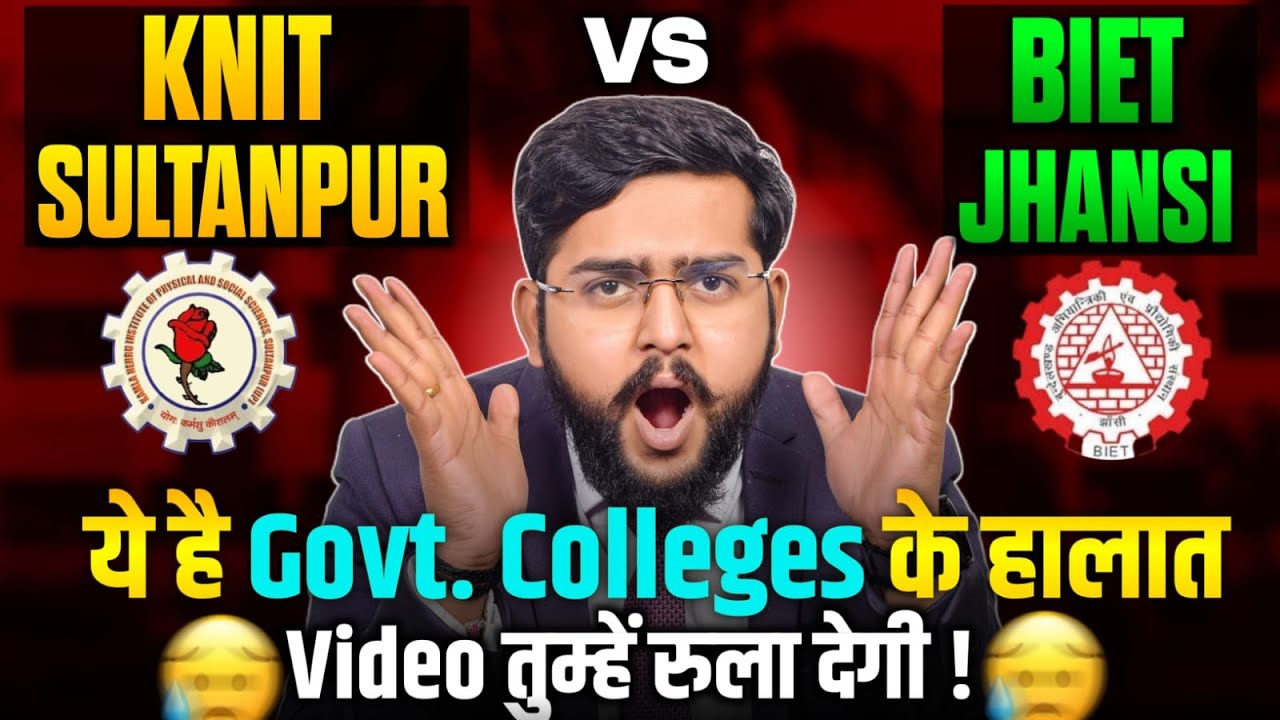 KNIT Sultanpur vs BIET Jhansi |Ground Reality |  Fees Structure , cut off & Placement Statistics