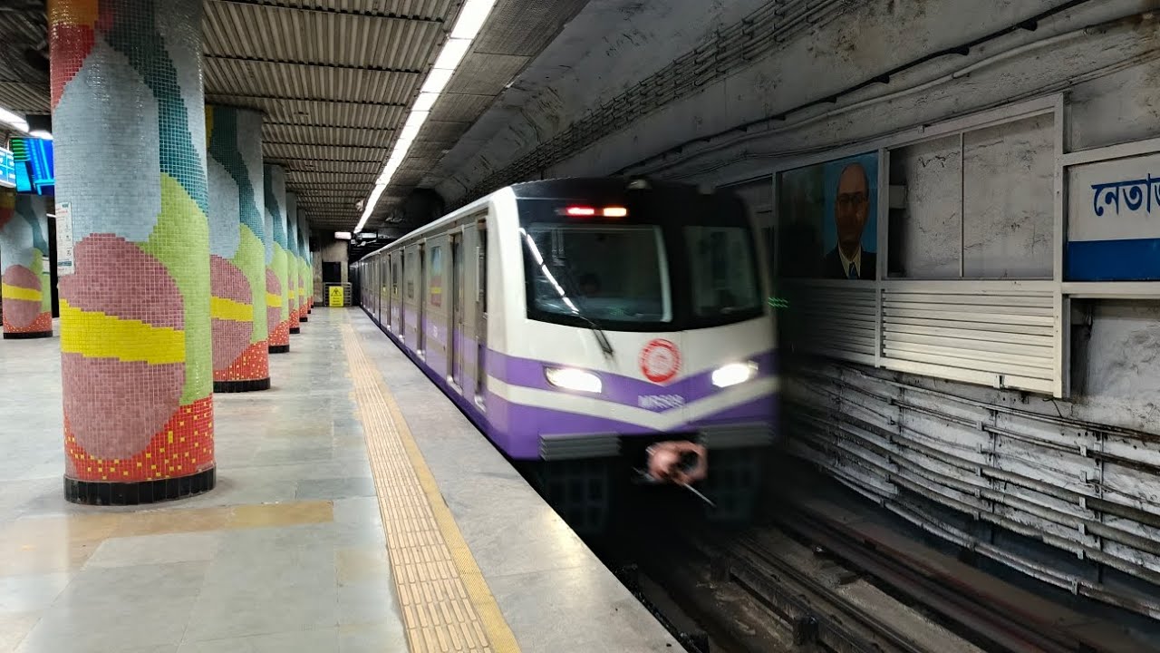 Kolkata Metro Ride on Blue Line | CRRC DALIAN Coverage Short Ride