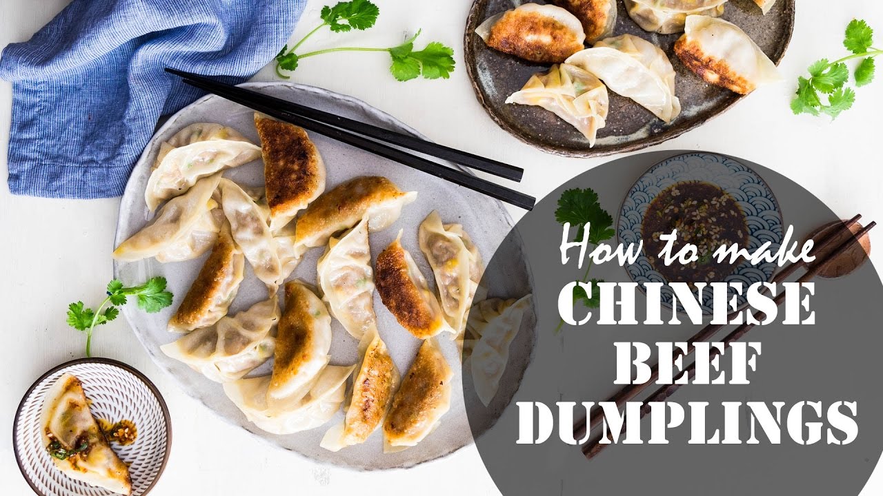 How to Make Chinese Beef Dumplings (recipe) 牛肉饺子