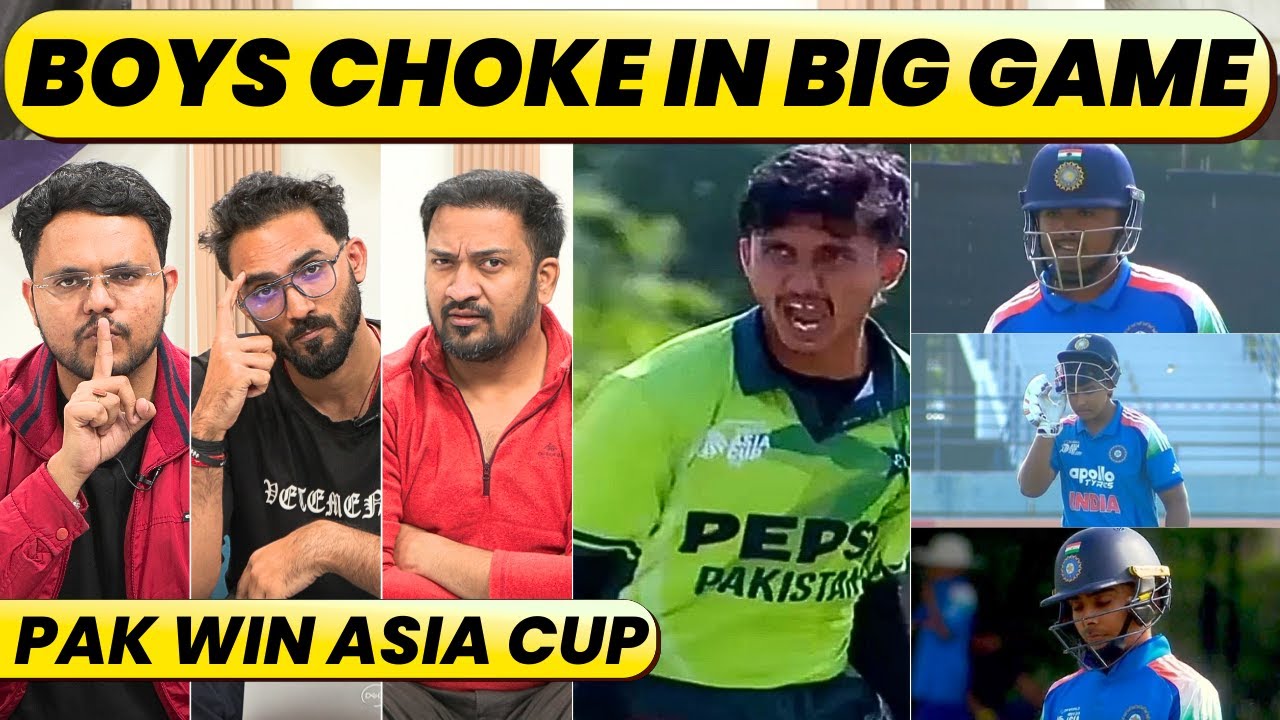 🔴INDIA vs PAKISTAN: VAIBHAV, AYUSH CHOKE IN FINAL. LAFDA, LADAAI & ONE SIDED PITAAI