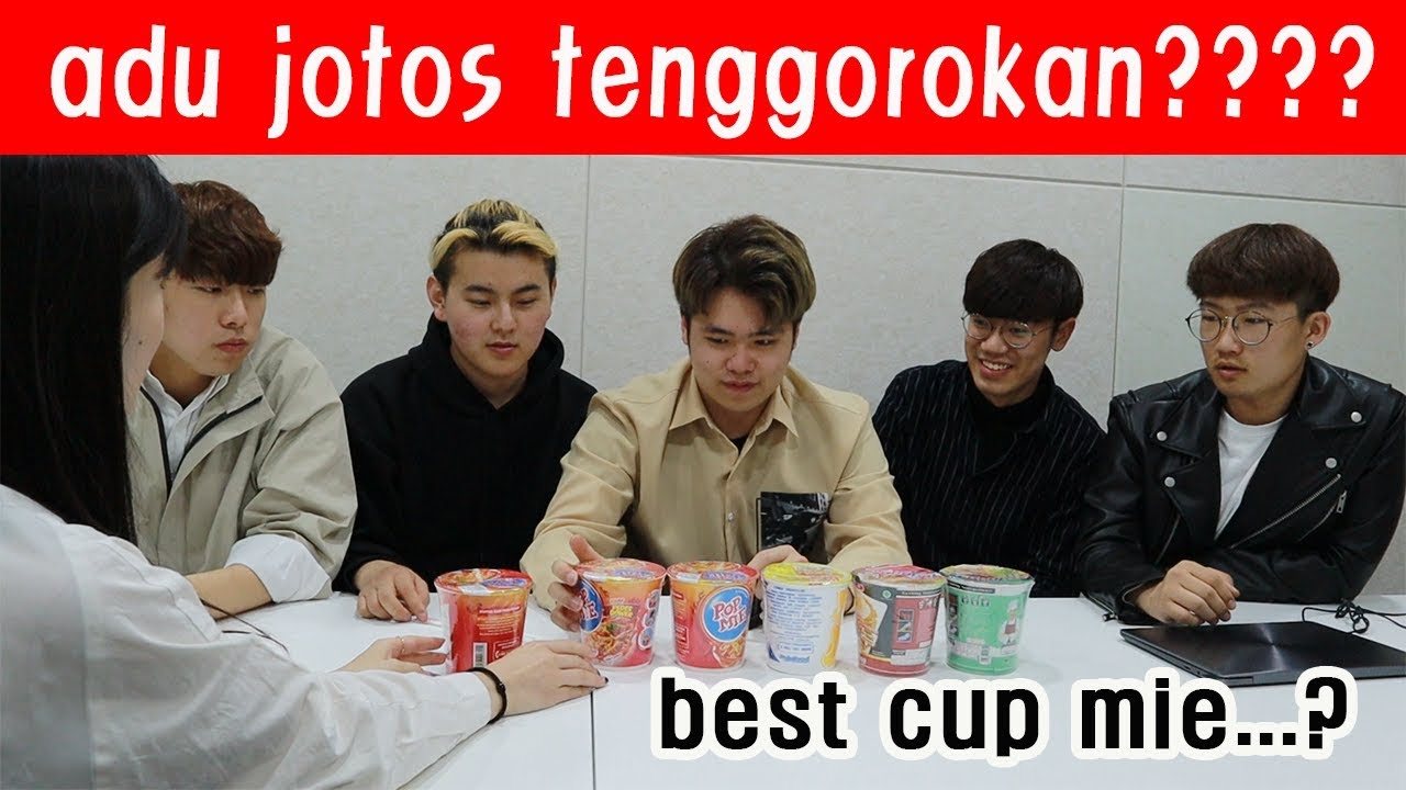 REAKSI ORANG KOREA MAKAN CUP MIE INDONESIA (MIE SEDAAP, POP MIE) 인도네시아 컵라면