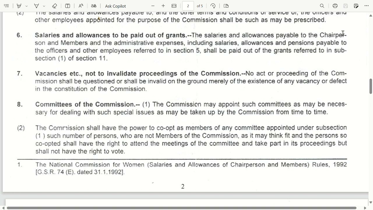 National Commission for Women act 1990 #lawrelatingtowoman_llbquestionpaper #llbsem6 #lawexams