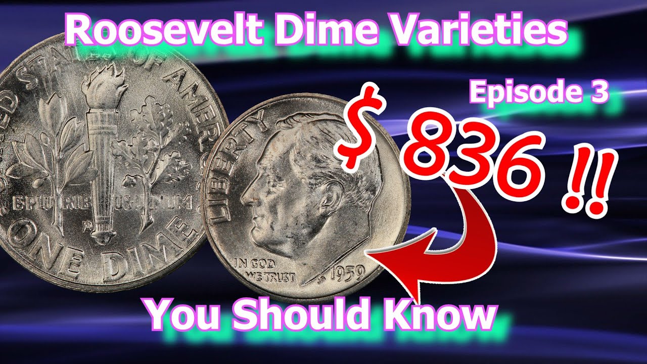 Roosevelt Dime Varieties You Should Know Ep.3 - 1947, 1959, 1969