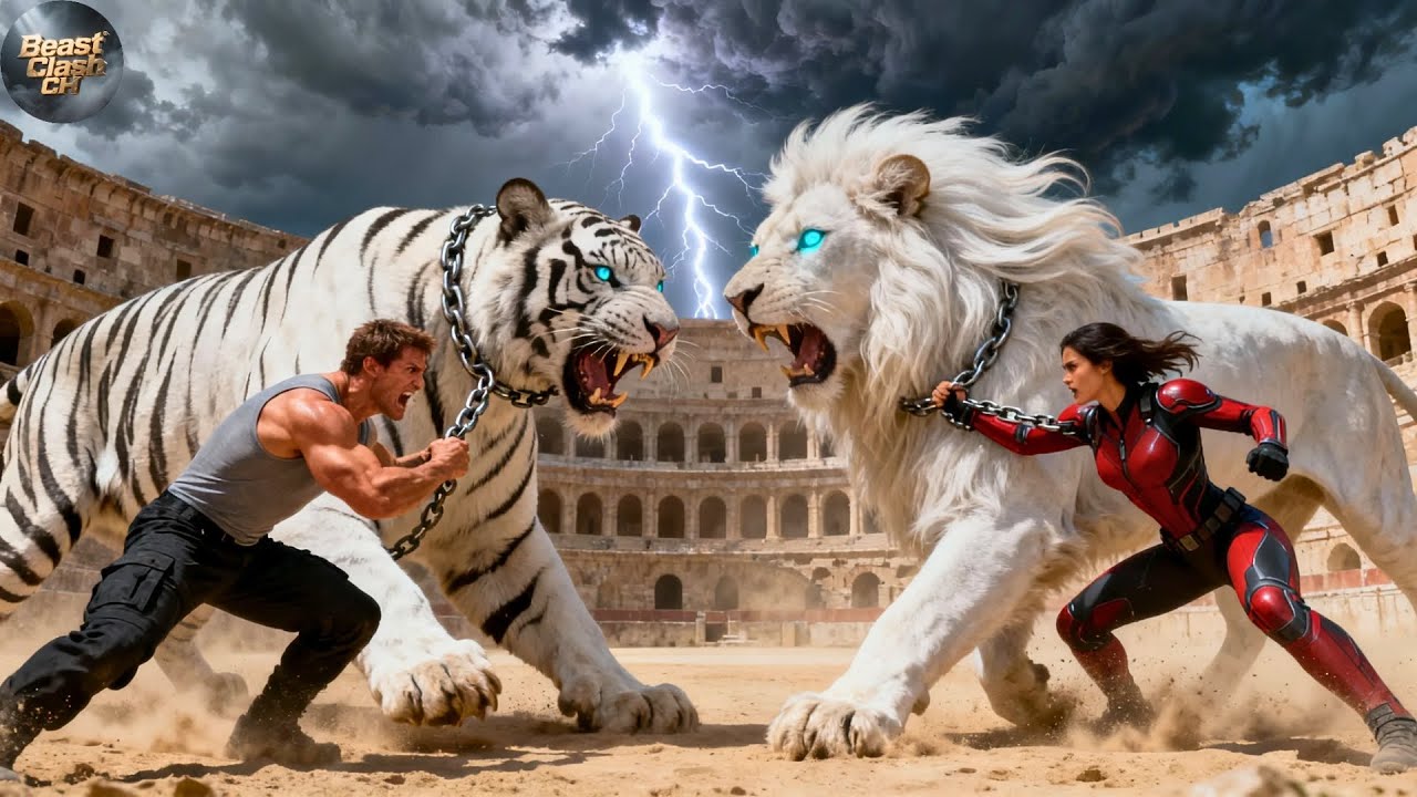 🏆 Legendary White Lion vs Ghost Tiger | Arena Showdown | The End Will Shock You!