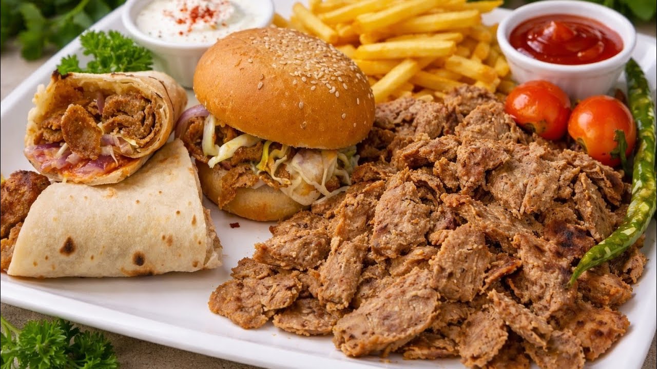 Viral Sheet Pen Doner kabab || Ghar Pe Bina Oven Ke Doner Kebab Banaayein | 