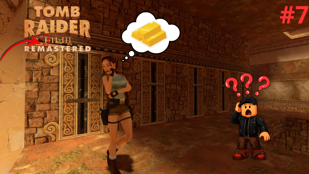 A PORTA ABRIRÁ COM TRÊS BARRAS DE OURO - TOMB RAIDER 1 REMASTERED#7