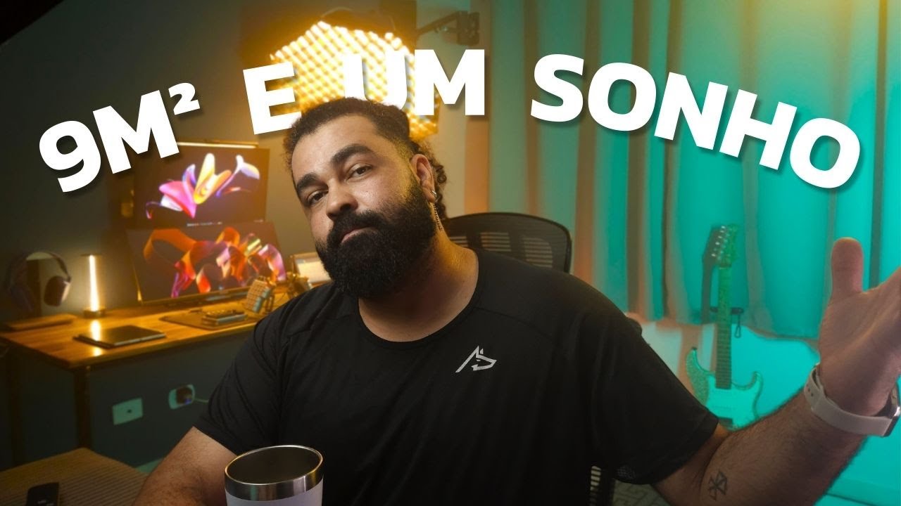 Meu studio de 9m² e tudo o que uso para gravar para o YouTube