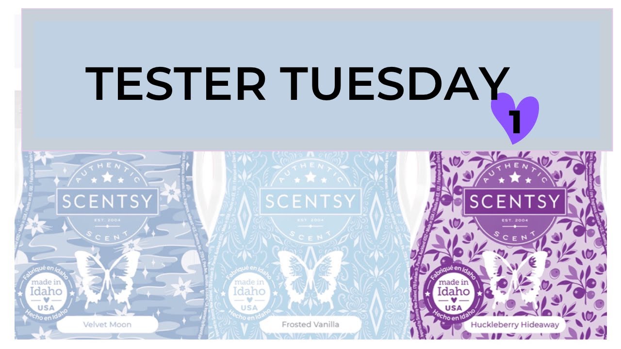 Tester Tuesday New Fall Winter (1) Velvet Moon, Frosted Vanilla and Huckleberry Hideaway (Scentsy)
