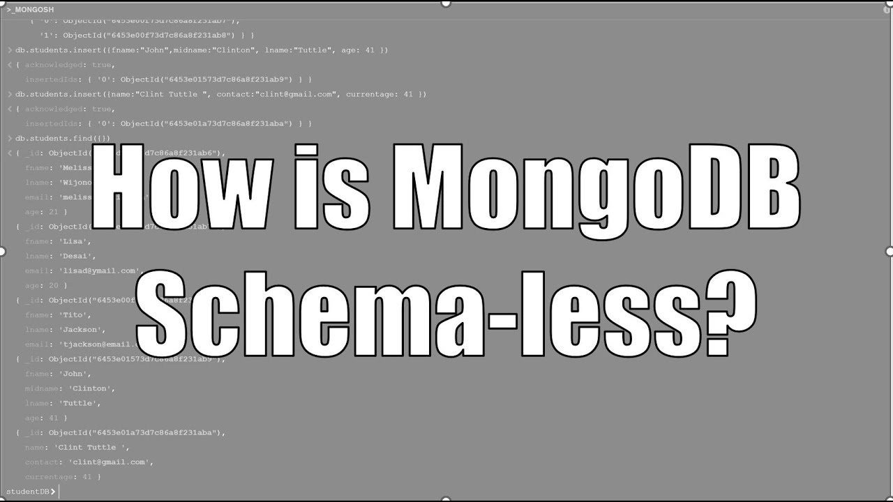 MongoDB and what is means to be 