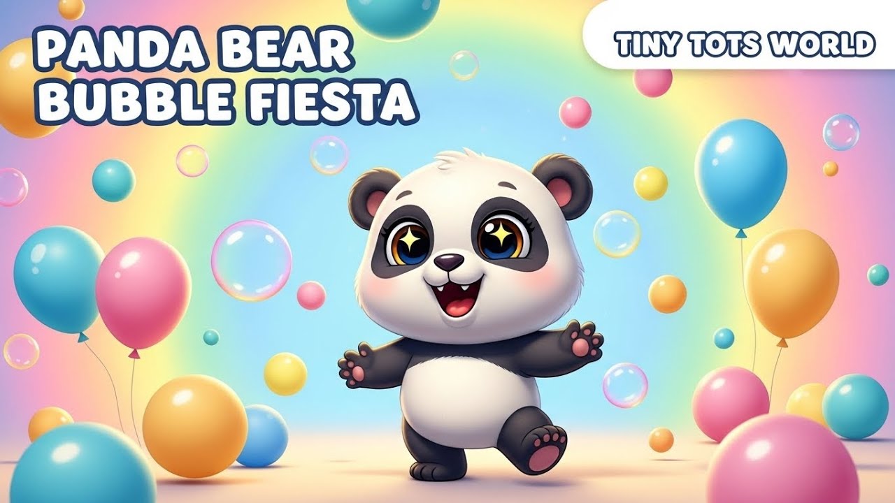 Panda Bear Bubble Fiesta 🐼🎈 | Tiny Tots World