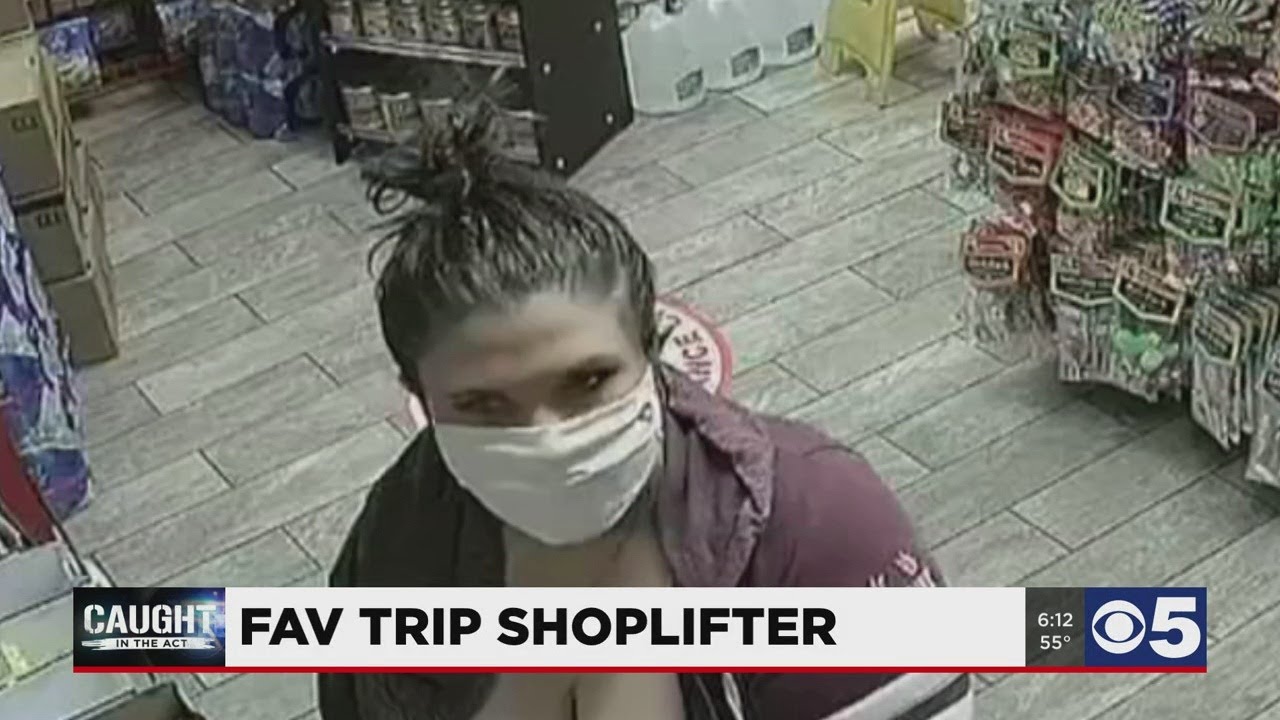 CAUGHT IN THE ACT: Fav Trip shoplifter