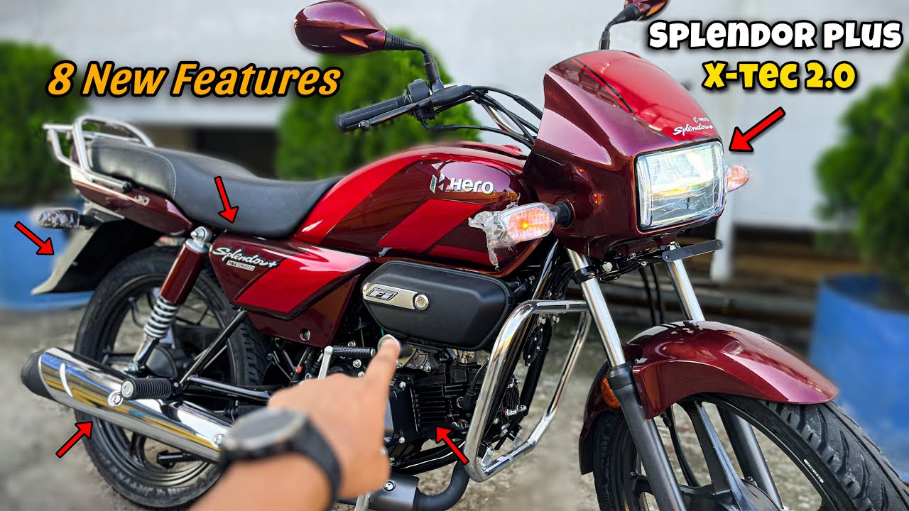 New Hero Splendor+ Xtec 2.0 RIDE REVIEW 2024 Model - New Features On Road Price |splendorplusxtec2.0