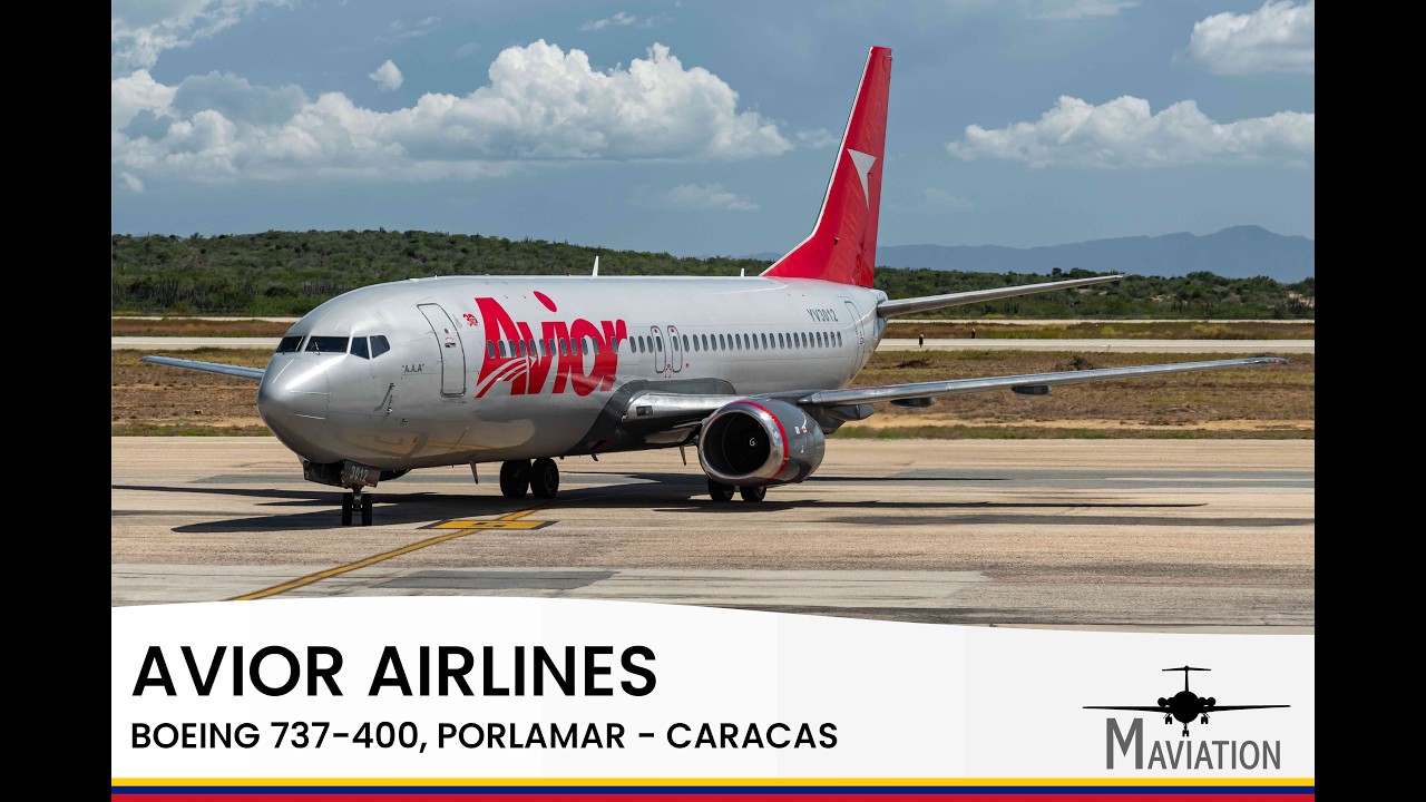 FLYING IN VENEZUELA: Avior Airlines, Boeing 737-400, Porlamar (PMV) - Caracas (CCS)