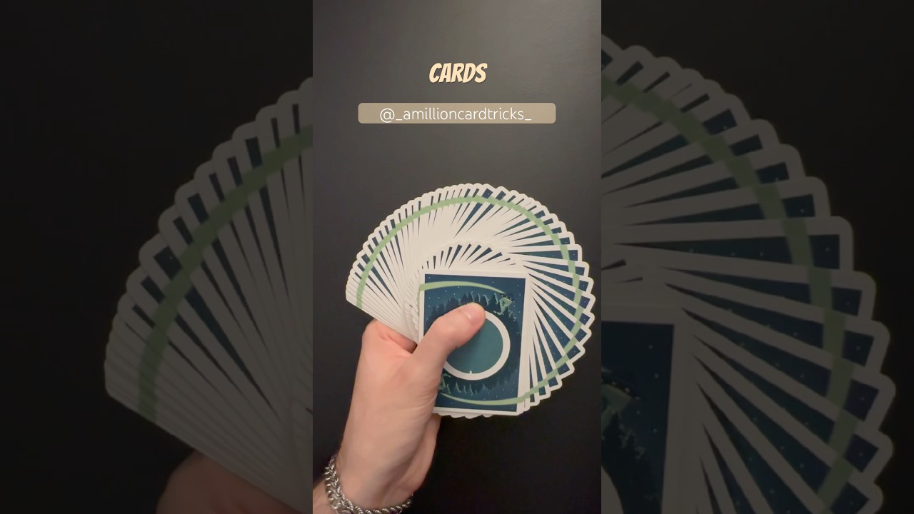 How To Fan A Deck Of Cards - 1 Minute Tutorial #magic #tricks #tutorial