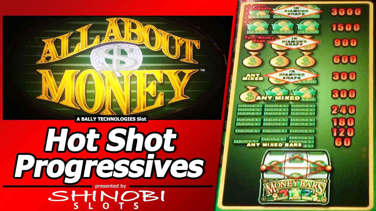 Hot Shot Progressive: All About Money Slot, TBT Live Play/Bonuses on Mechanical Reels