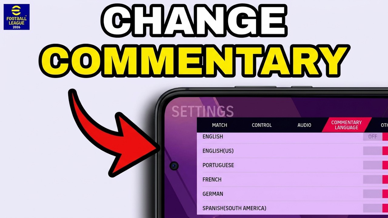 Football League 2026 How to Change Commentary Language