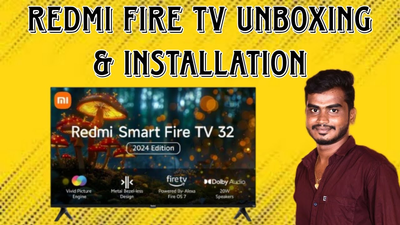 Redmi fire tv unboxing and installation in Tamil