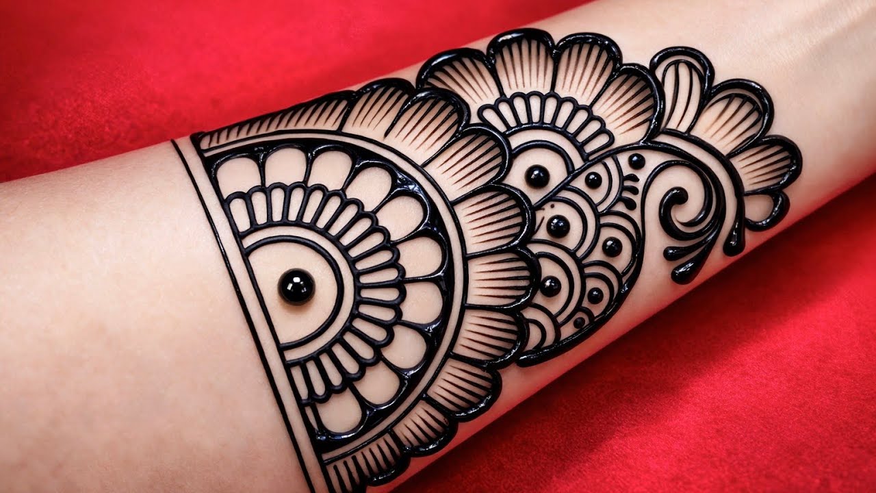 New Easy Bold Front Hand Mehndi Design | Simple Shading Mehndi for Beginners | Stylish Mehndi Design
