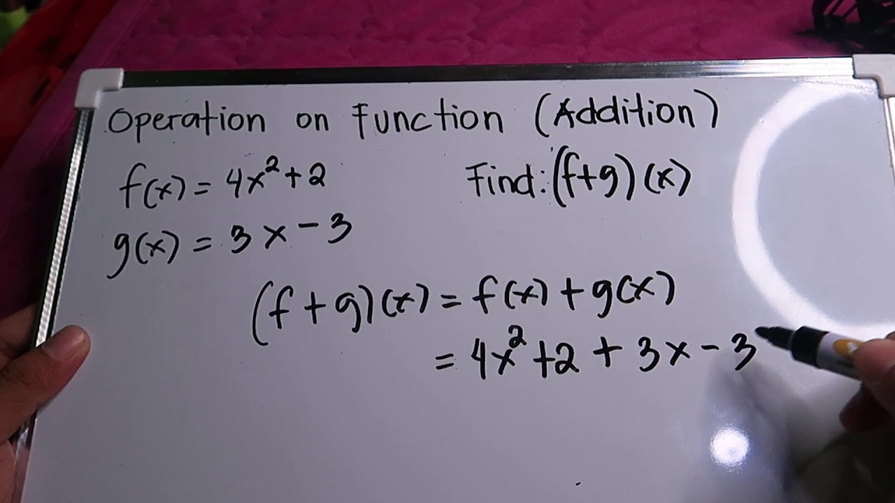 OPERATION ON FUNCTION (ADDITION AND SUBTRACTION | NEW NORMAL