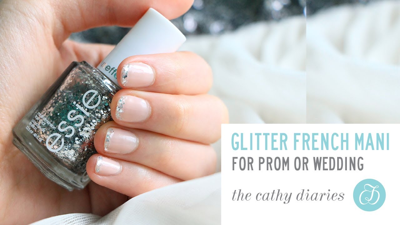How To Do Glitter French Manicure (Prom Nails)