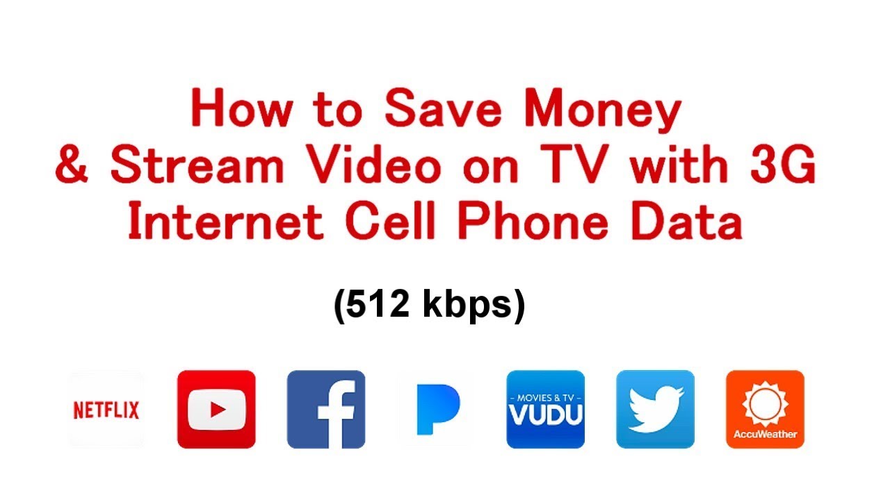Save Money and Watch Netflix & YouTube with 3G Internet Speeds