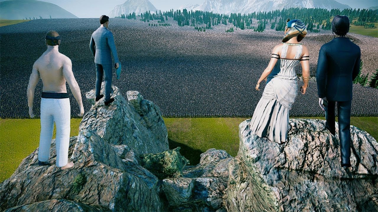 10 Super Heroes Against 3000000 Zombies | - Ultimate Epic Battle Simulator 2