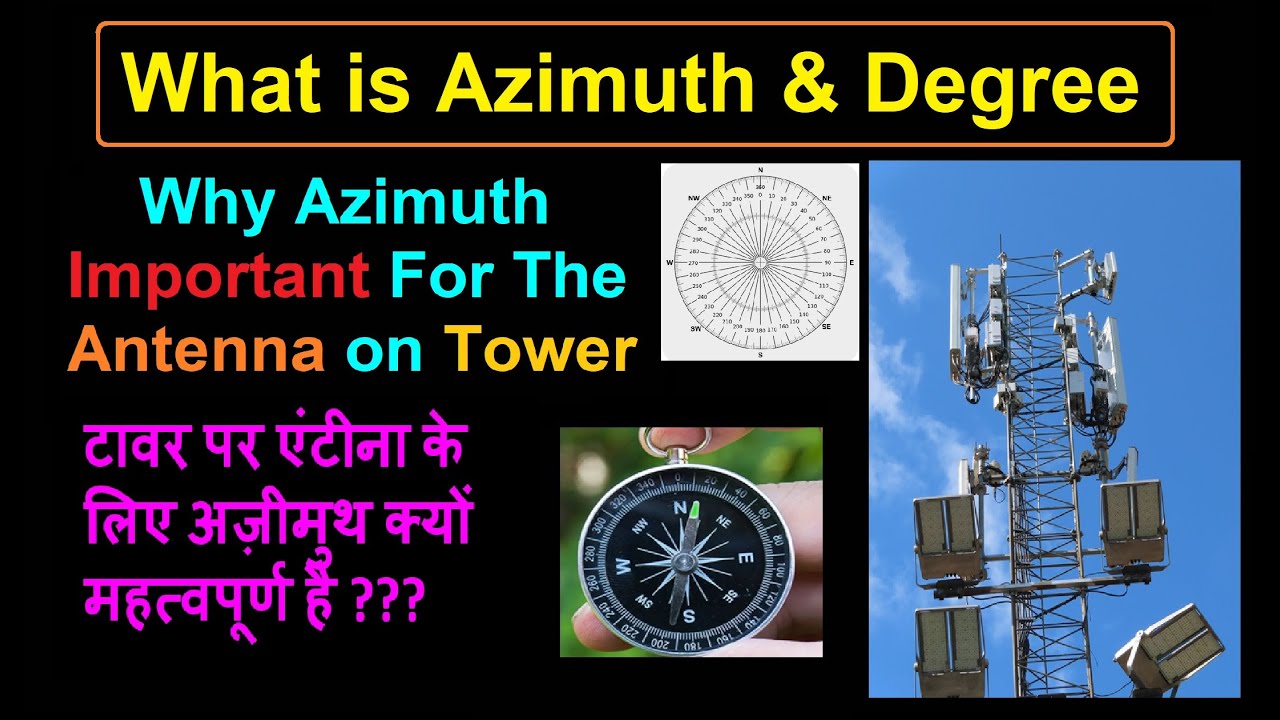 What is Azimuth & Degree | Why is the azimuth important for the antenna on  tower in telecom sector