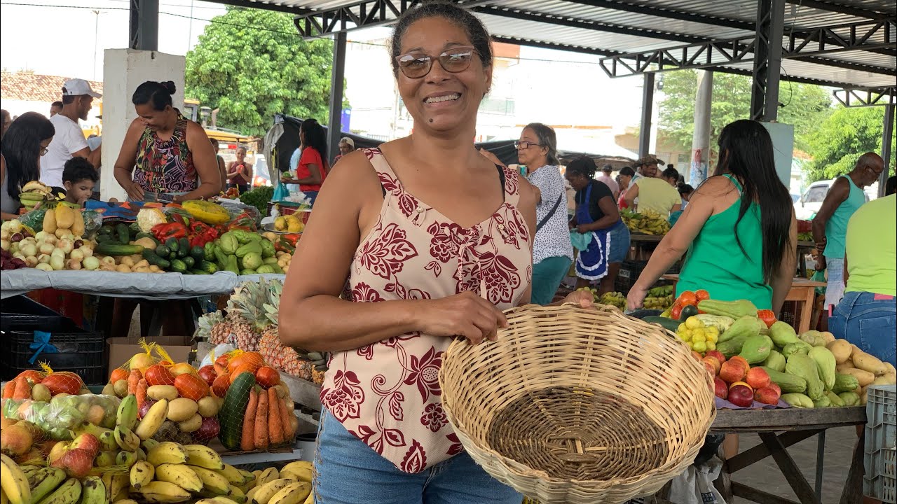 VLOG NA FEIRA LIVRE DO PARAÍSO DE JACOBINA BAHIA🤩🍎🥭
