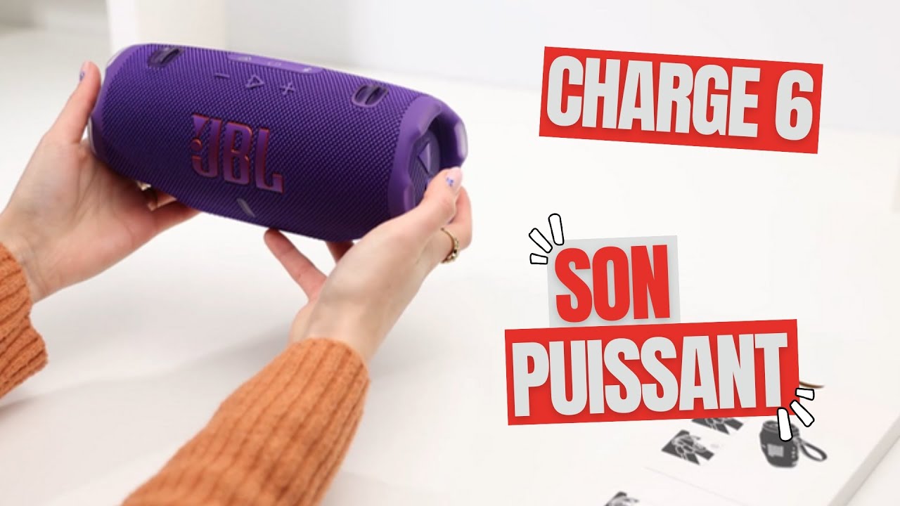 Découverte de la JBL Charge 6 : Enceinte robuste avec son personnalisable et longue autonomie