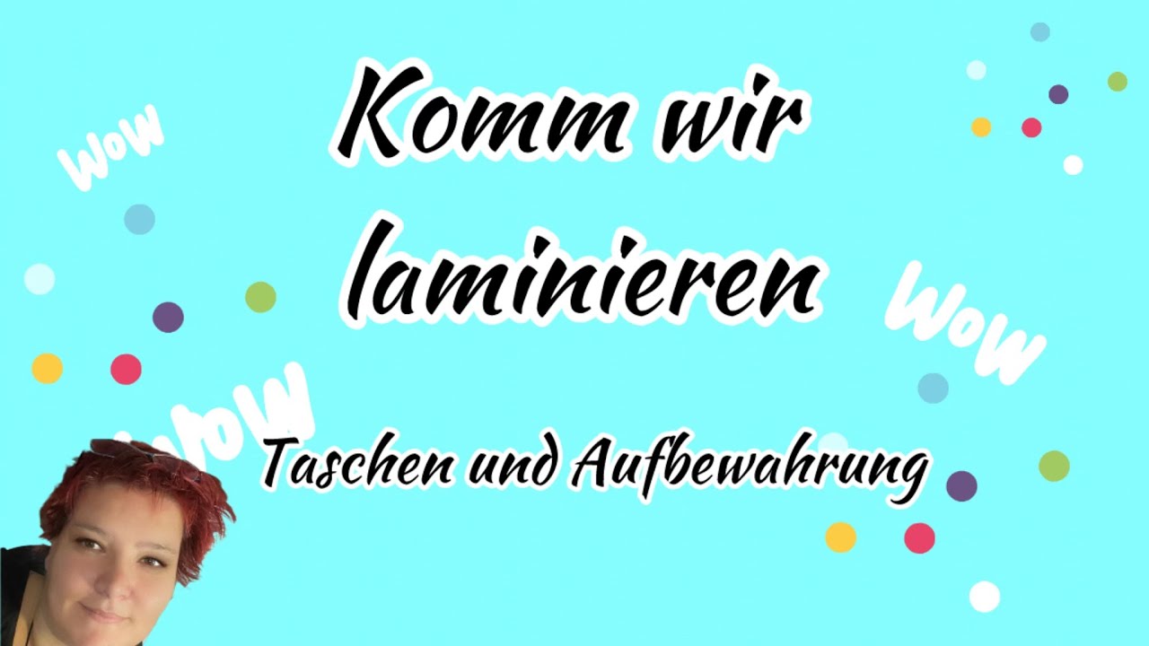 Aufbewahrung und Taschen laminieren