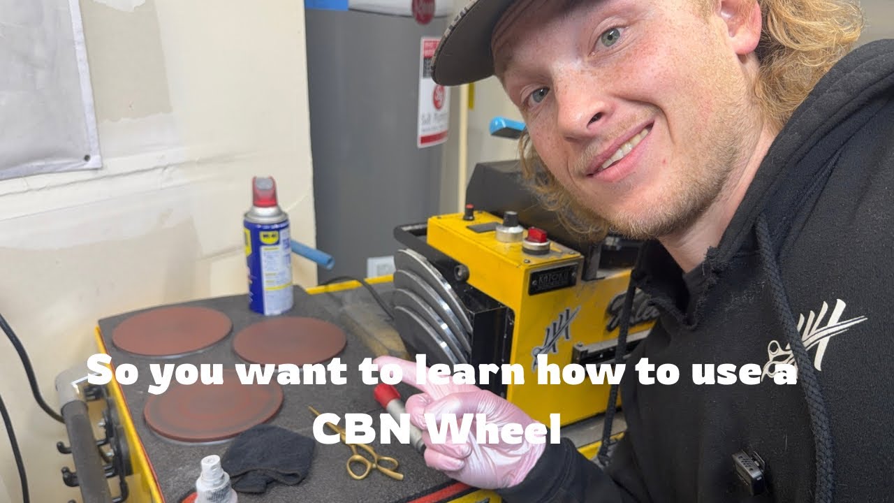 Shear sharpening with a CBN wheel 