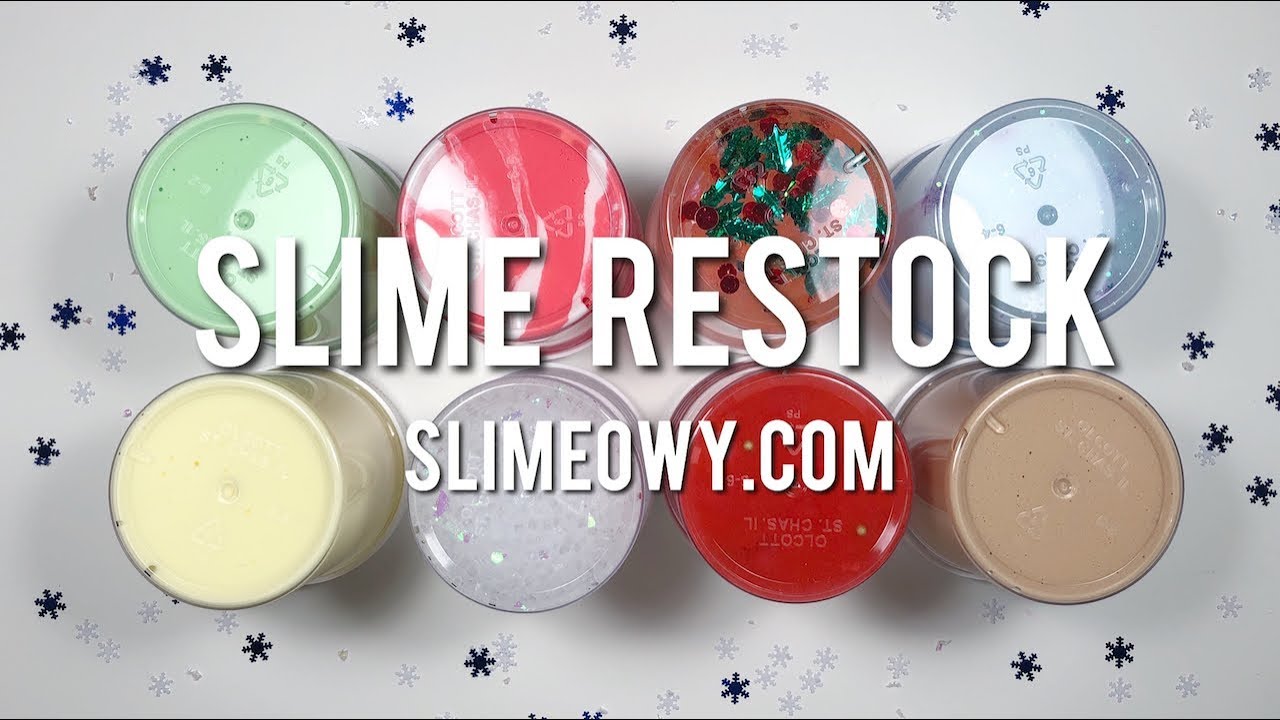 🎄 MEOWY CHRISTMAS SLIME RESTOCK 🎄 NEW WINTER THEMED SLIMES!