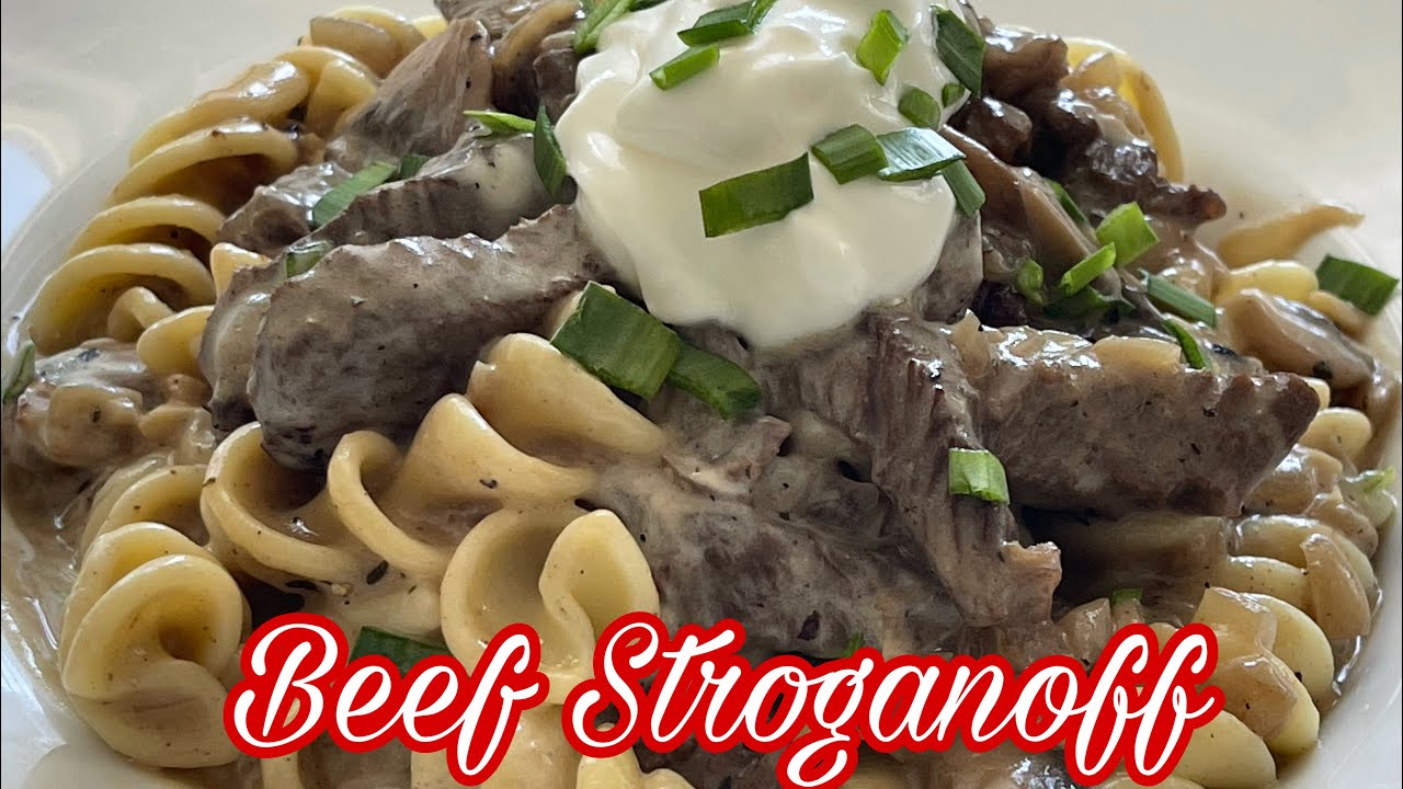 Easy Classic Beef Stroganoff Recipe - Basic step by step cooking tutorial