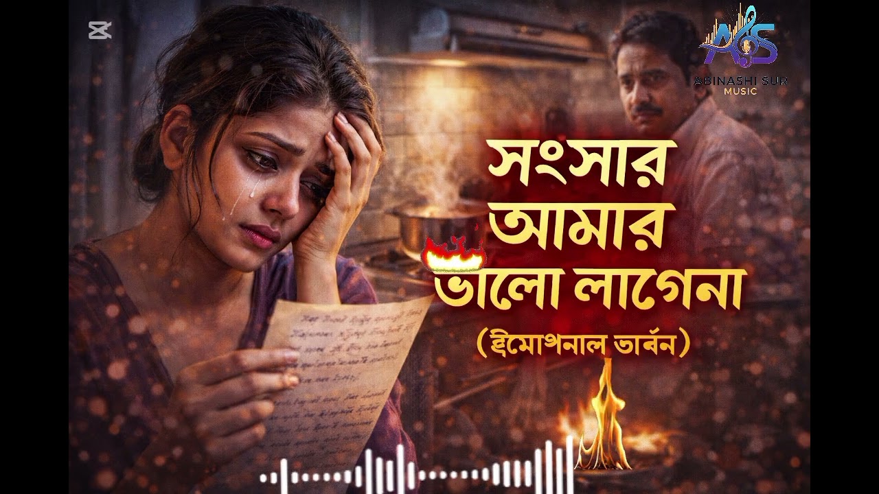 সংসার আমার ভালো লাগেনা | Emotional Bangla Sad Song | Abinashi Sur