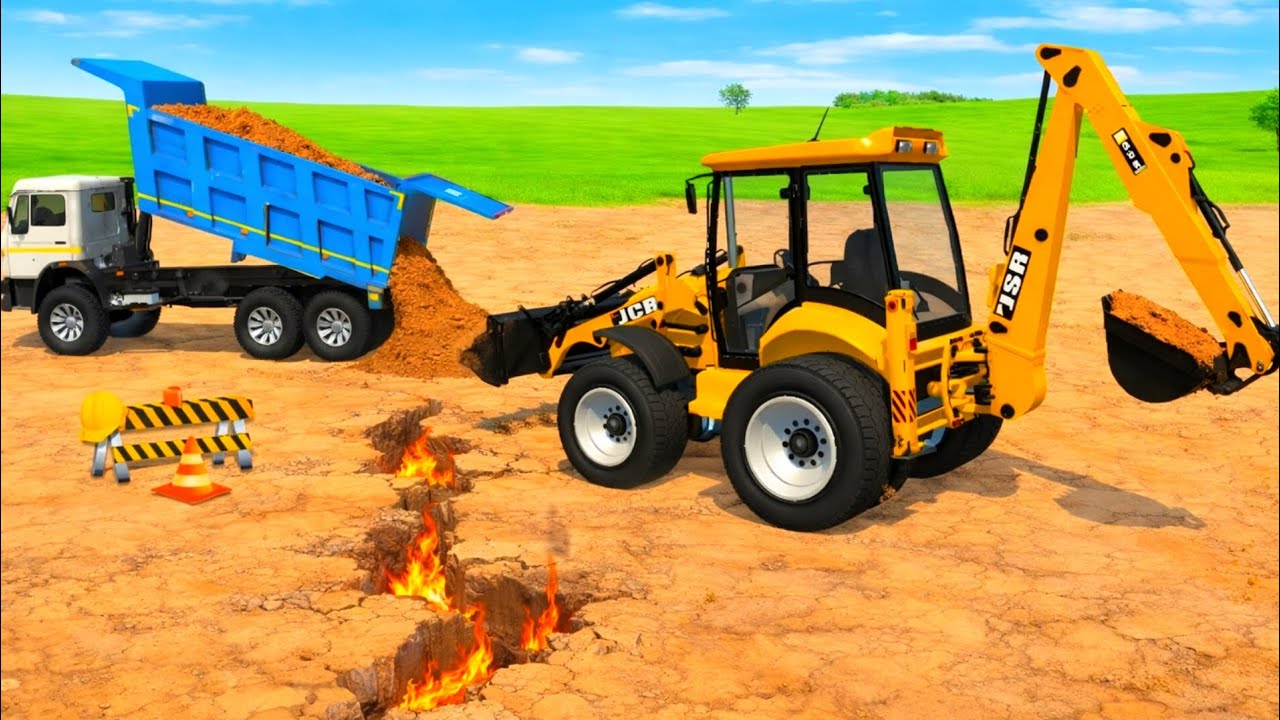 🔥 JCB ka Power Mode ON – Zameen bhi Dare! 🔥4*4 Tipper Truck 😱Games 