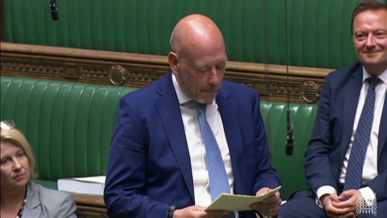 Mark Eastwood in Parliament