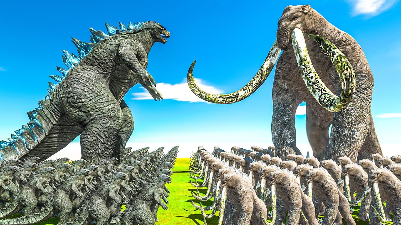 Growing Godzilla 2014 VS Titanus Behemoth | Godzilla Fight Comparison