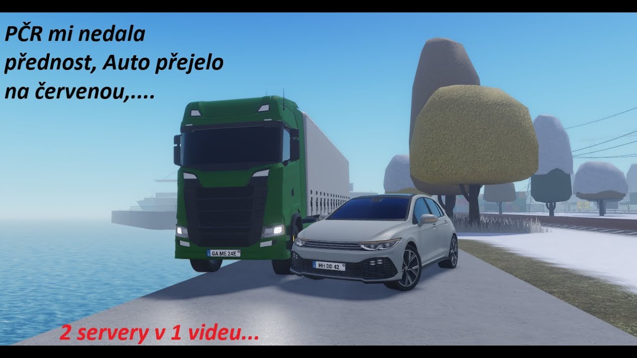 PČR mi nedala přednost, auto přejelo na červenou,...  2 servery v 1 videu Emergency Hamburg RP