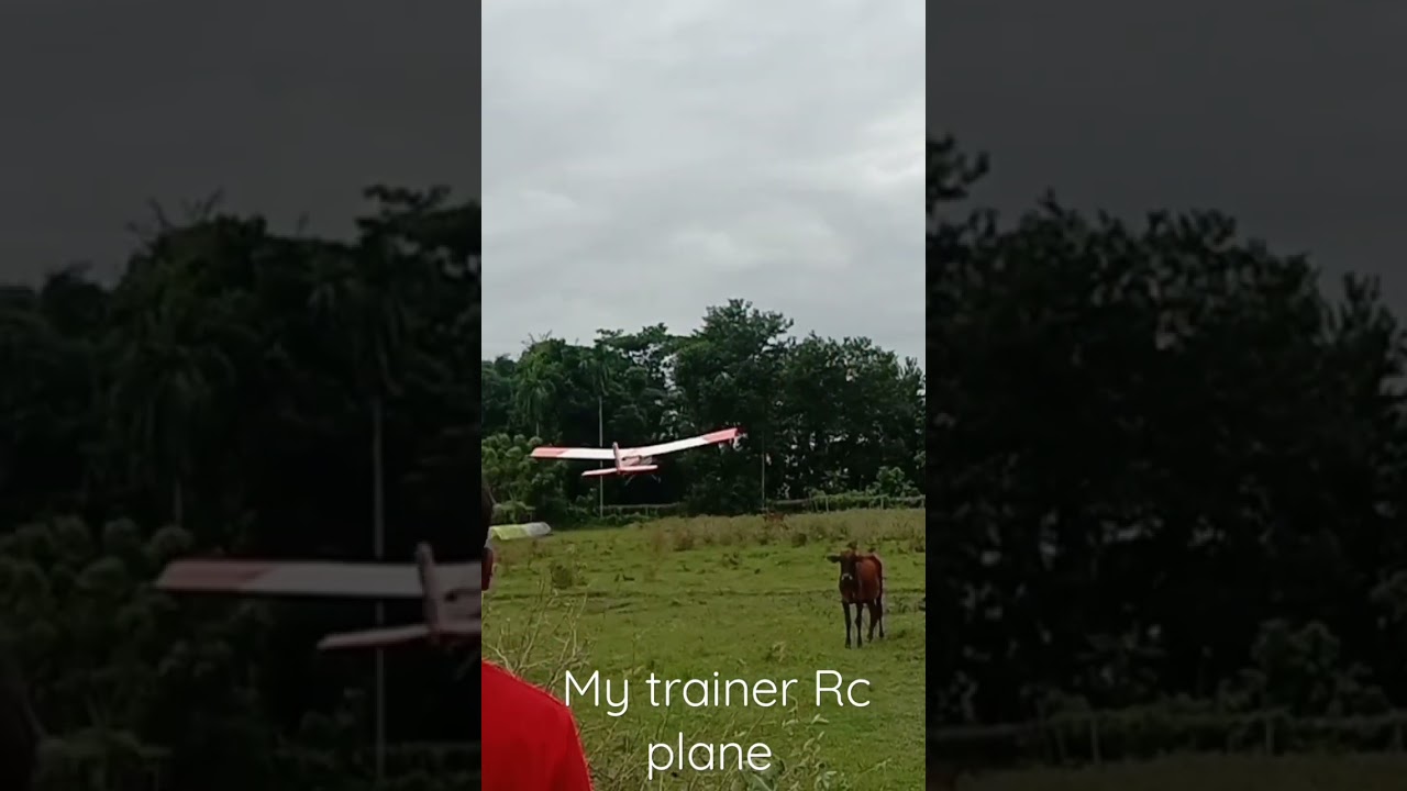Trainer rc plane flying