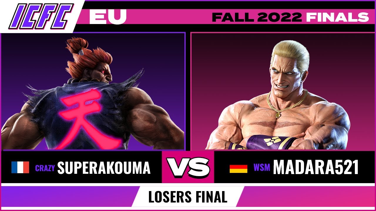 SuperAkouma (Akuma) vs Madara521 (Geese) Losers Final - ICFC EU Tekken 7 Fall 2022 Finals