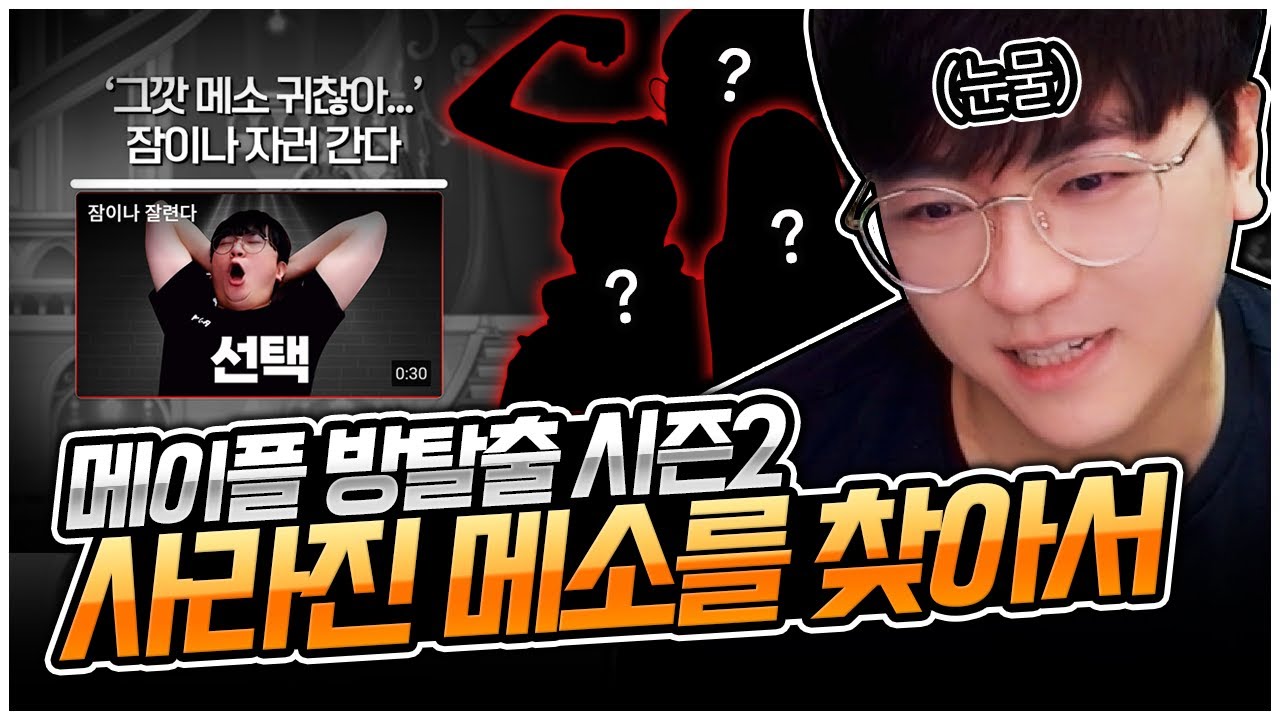 길드원들한테 선물 받은 메소를 도둑맞았습니다... [팡이요,  메이플스토리]