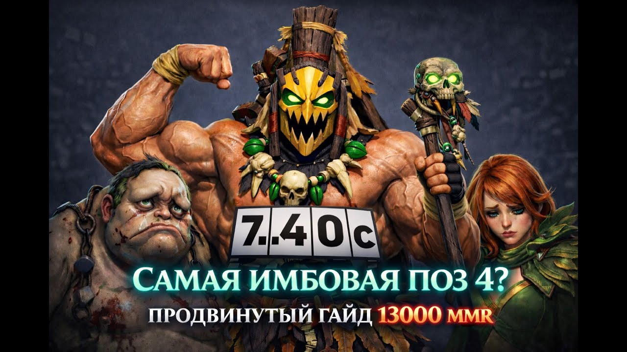 13K MMR POS 4 ГАЙД НА ШАМАНА НА КАНАЛЕ (Portrait)