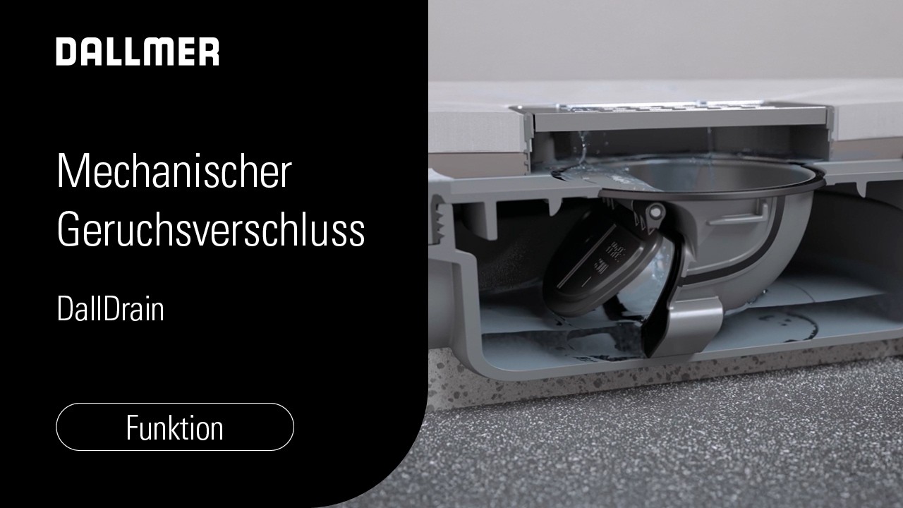 Dallmer: Mechanischer Geruchsverschluss