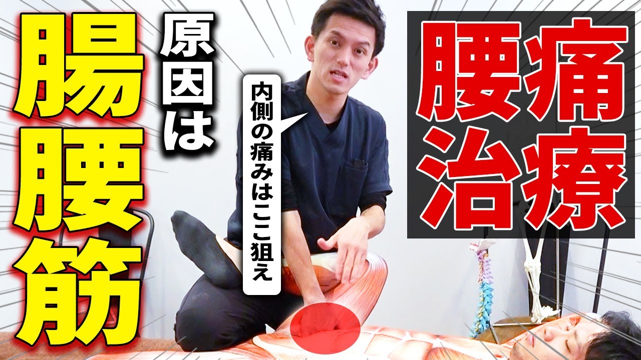 【この動画だけ見てください】腰痛治療で狙うべき「腸腰筋」の全てが分かる神ワザ治療法！