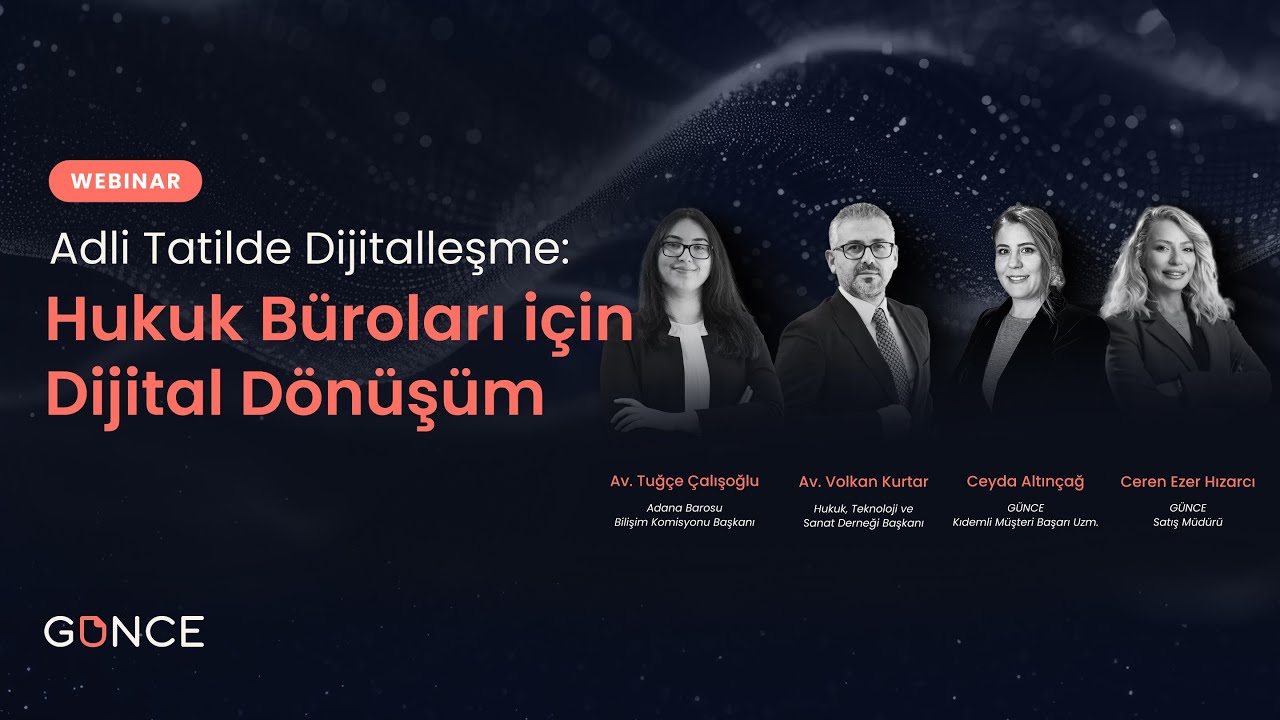 Adli Tatilde Dijitalleşme: Hukuk Büroları için Dijital Dönüşüm & Adana Barosu Bilişim Komisyonu